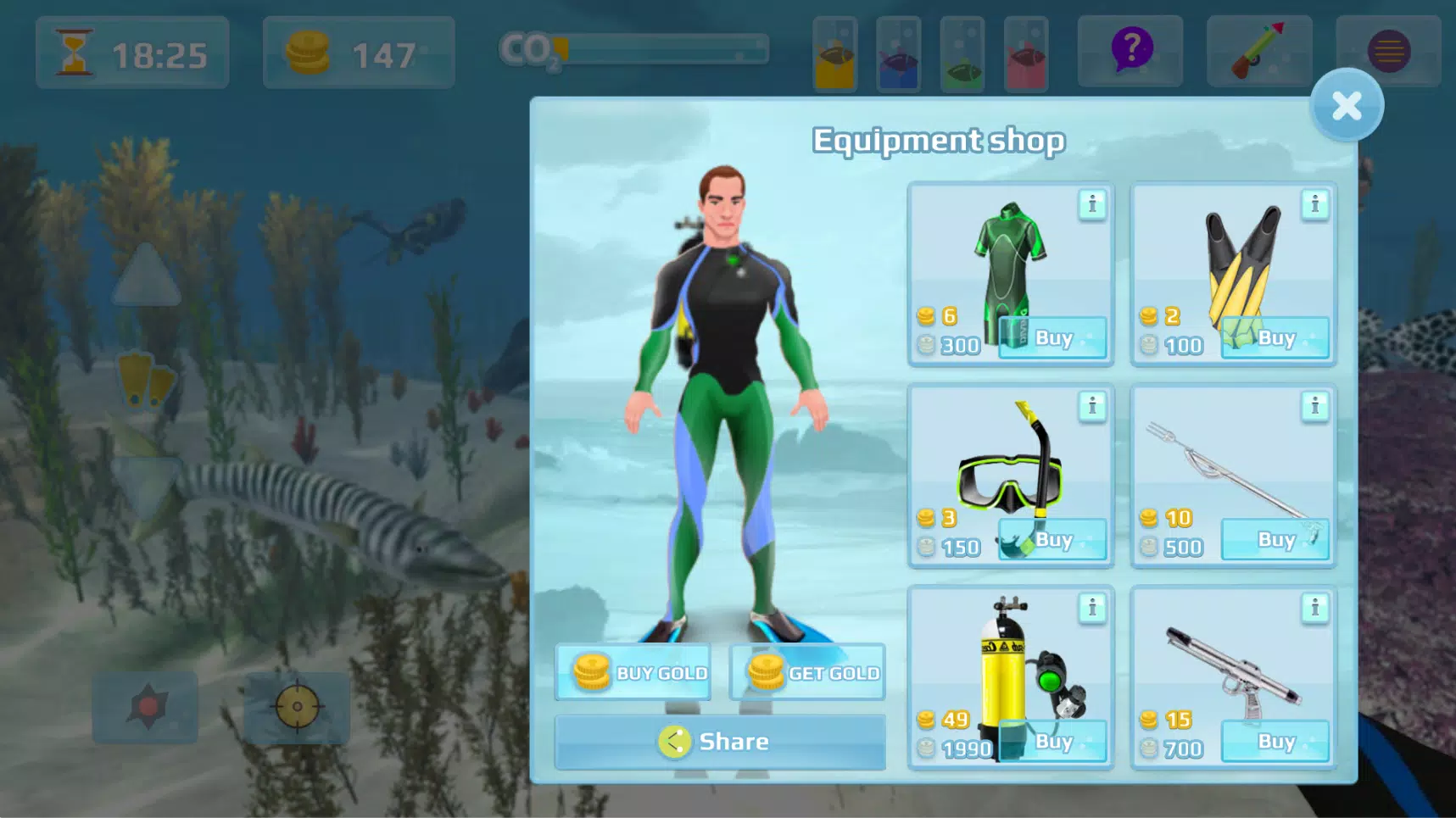 Screenshot Hunter underwater spearfishing 3