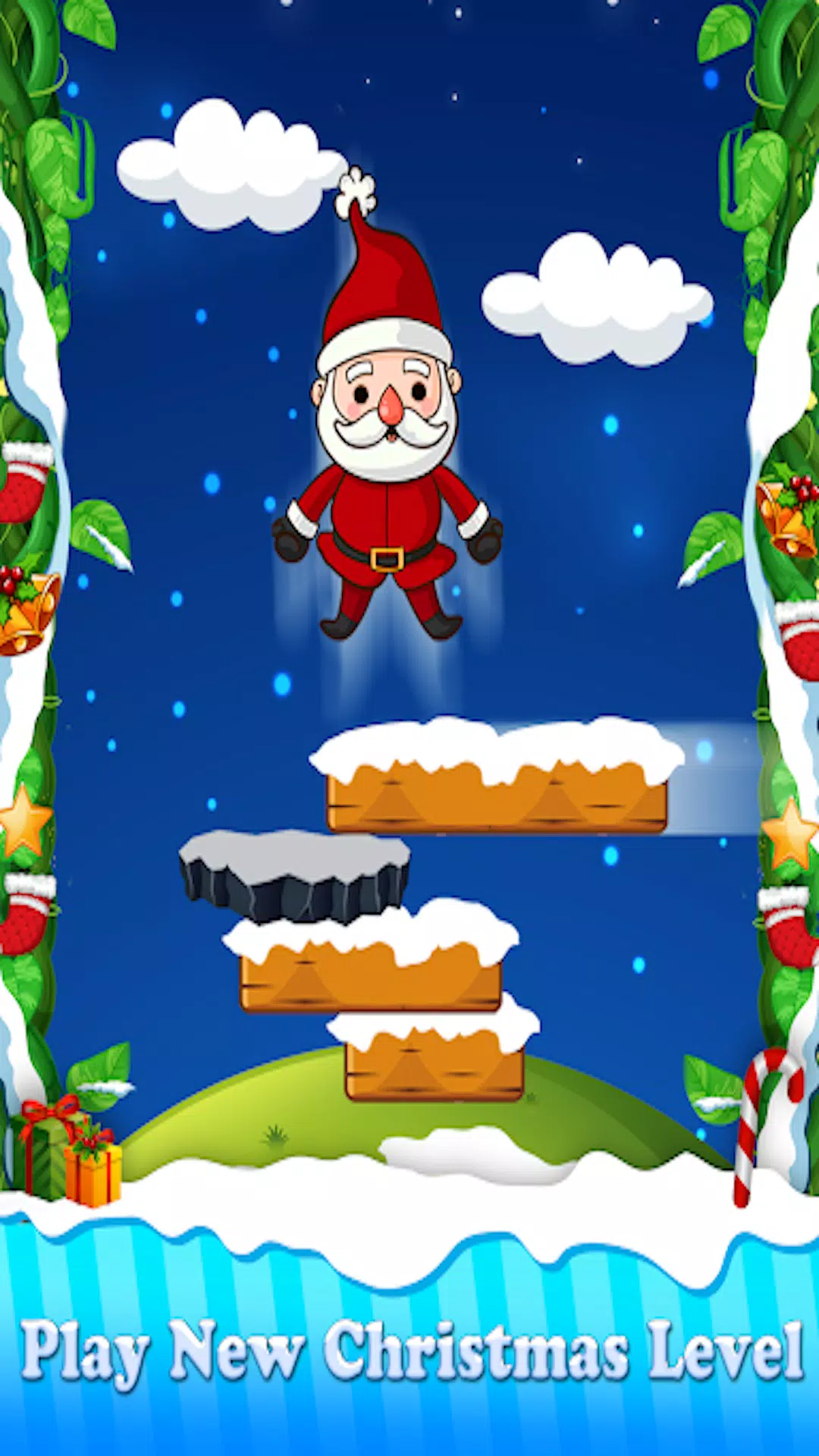 Christmas Game Santa Jump 2024 ekran görüntüsü 2