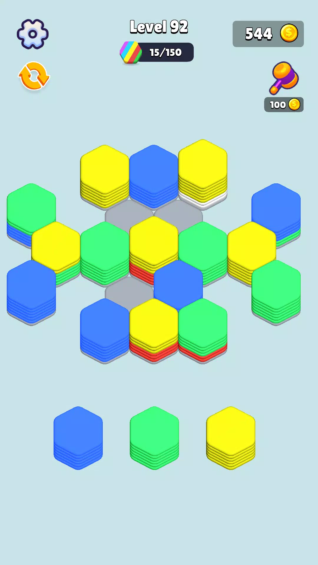 Stack Hexa Sort: Puzzle Match Screenshot 3