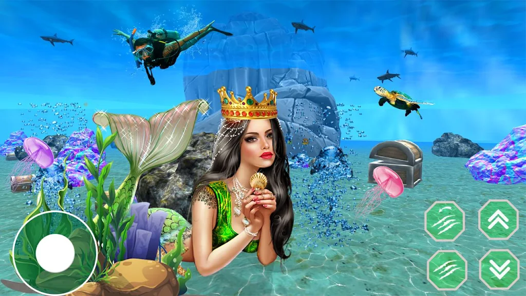 Mermaid Princess simulator 3D Captura de tela 2