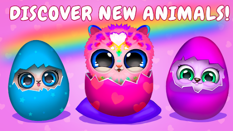 Merge Fluffy Animals: Egg pets Captura de pantalla 1