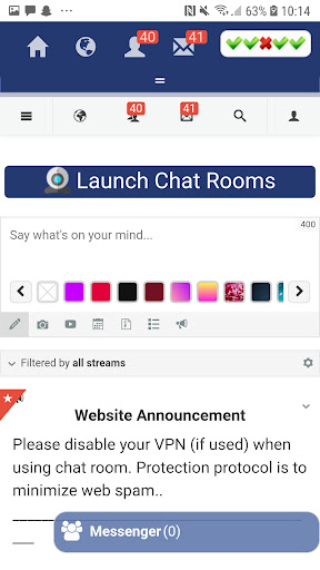 Screenshot Senior chatz - chat rooms 3