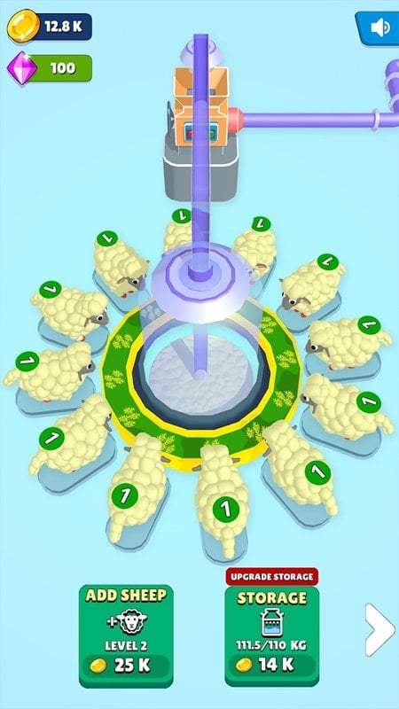 Idle Sheep Factory captura de pantalla 