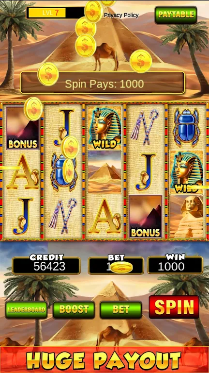 Slot Machine: New Pharaoh Slot - Casino Vegas Feel zrzut ekranu 1