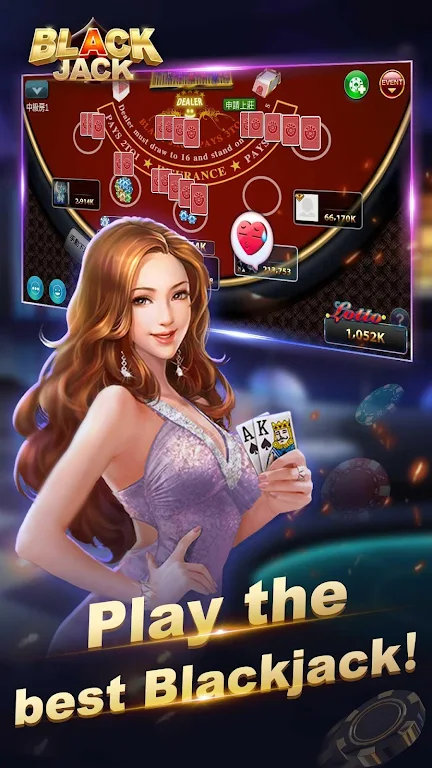 Blackjack 21-Free online poker game-jackpot casino zrzut ekranu 1