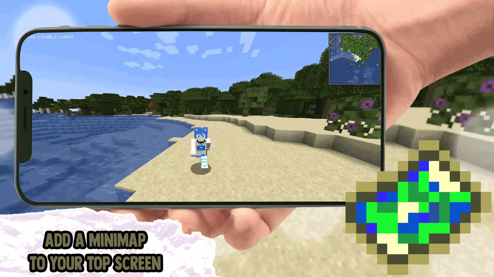 Minimap Mod Addons for MCPE captura de pantalla 