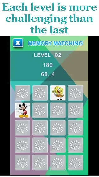 Memory Matching Fun स्क्रीनशॉट 2