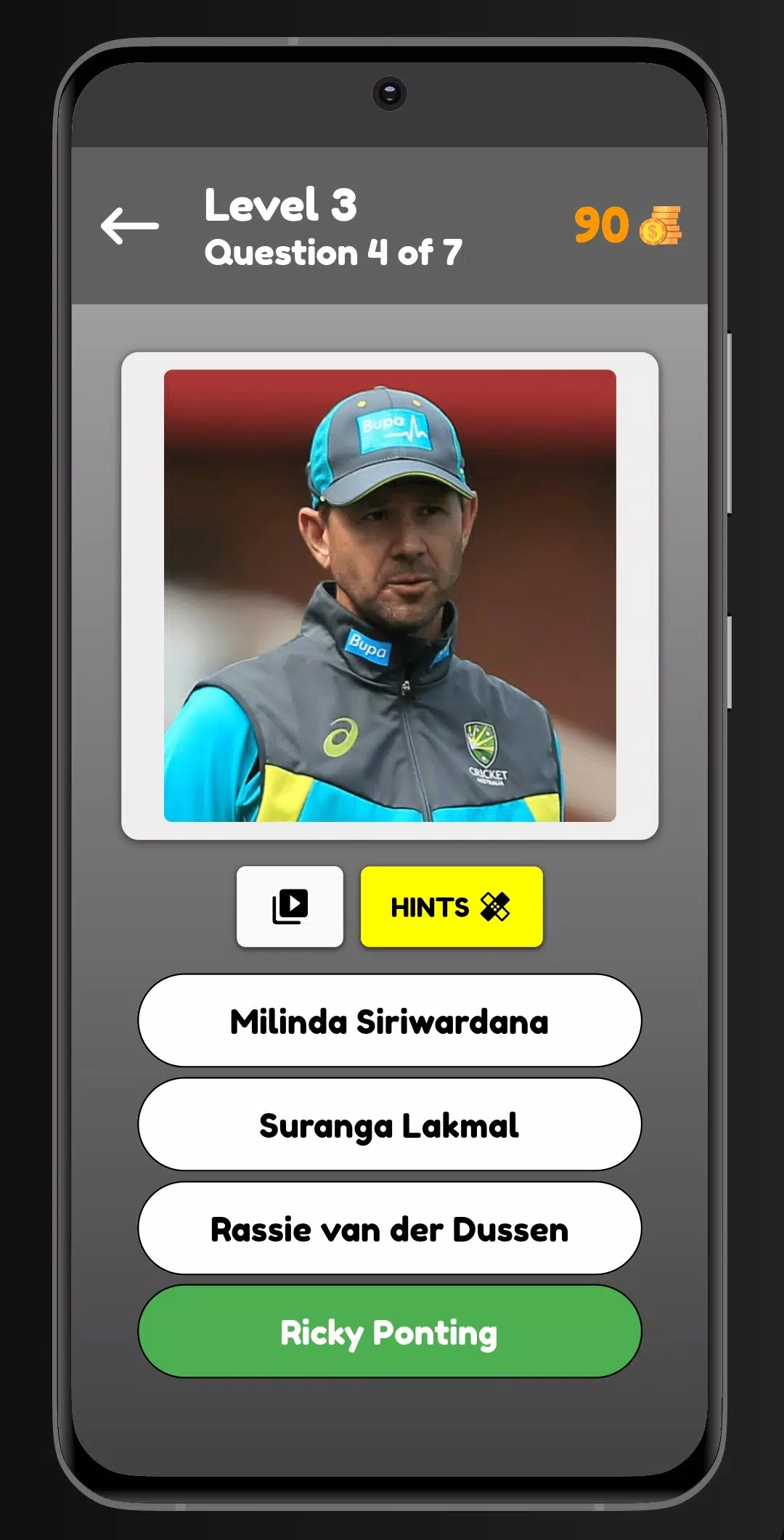Cricket Quiz Screenshot 1