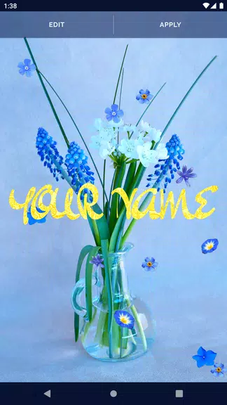 Blue Flowers Live Wallpaper স্ক্রিনশট 2