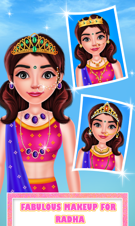 Cute Radha Fashion Makeover captura de pantalla 