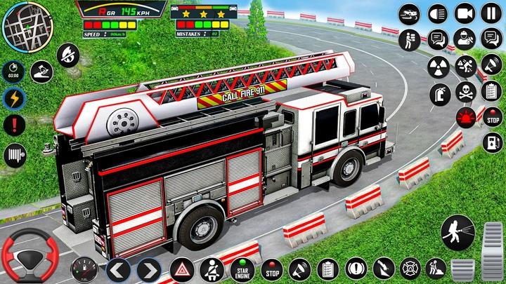 Firefighter: FireTruck Games ekran görüntüsü 3