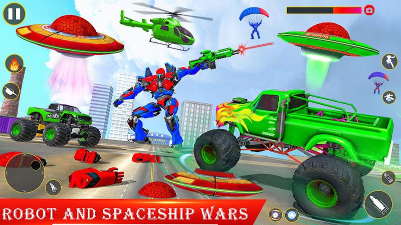 Spaceship Robot Transform Game ảnh chụp màn hình 1