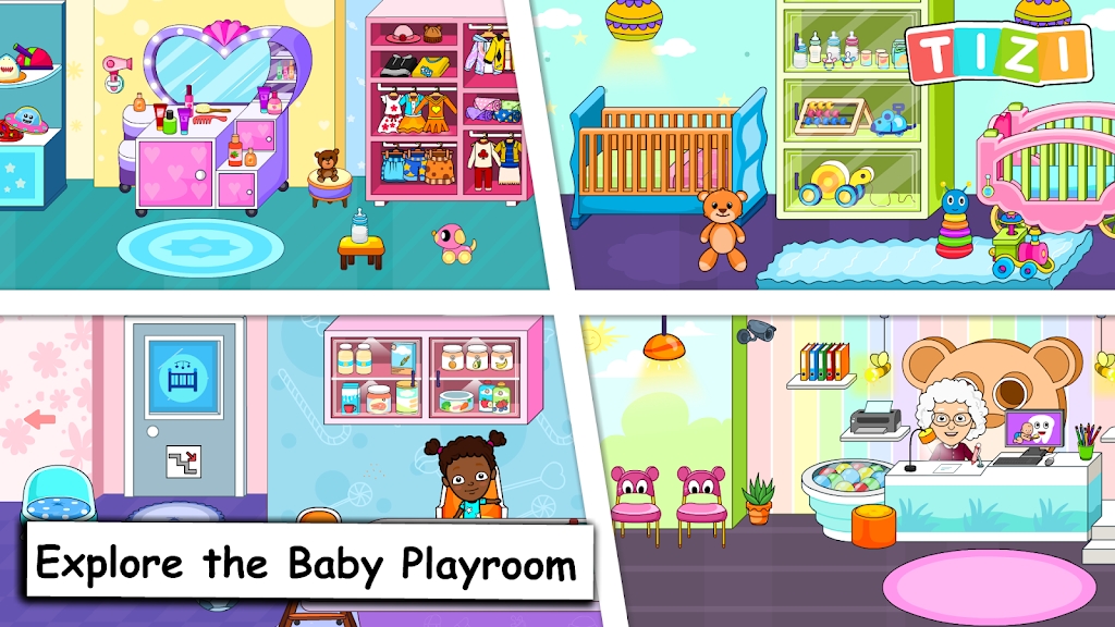 My Tizi Town Daycare Baby Game экрана 2