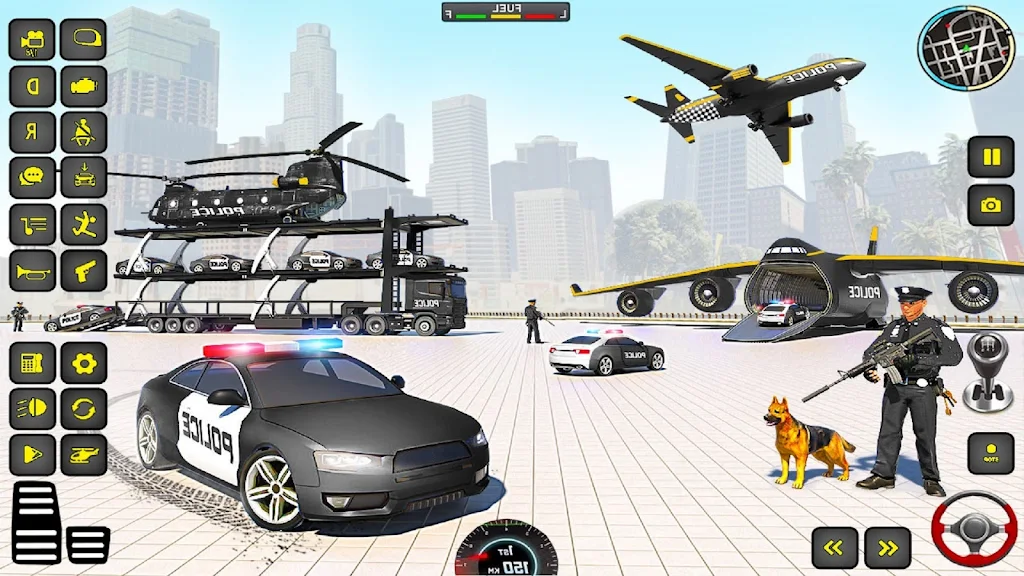 Police Truck Transport Game zrzut ekranu 2