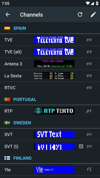 TxtVideo Teletext स्क्रीनशॉट 1