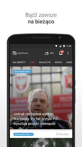 Gazeta.pl LIVE Wiadomości zrzut ekranu 1