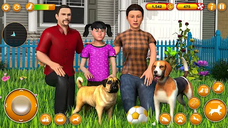 Pet Dog Family Adventure Games экрана 2