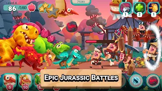 Dino Bash: Travel Through Time ảnh chụp màn hình 4