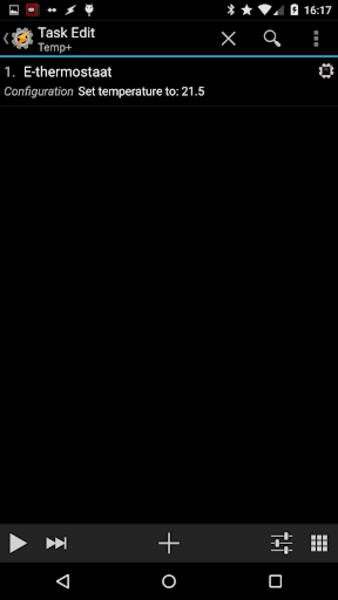 Screenshot E-thermostaat Plugin for Tasker/Locale 3