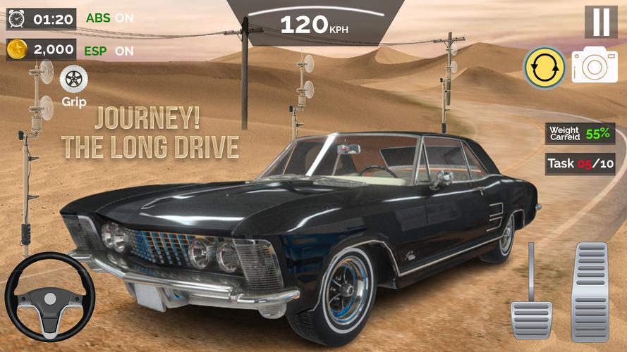 Long Road Trip Games Car Drive captura de pantalla 