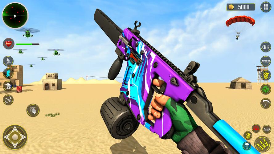 FPS Shooting game 3d gun game captura de pantalla 