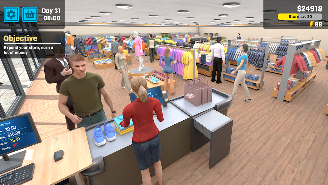 Clothing Store Simulator Mod स्क्रीनशॉट 4