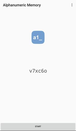 Alphanumeric Memory captura de pantalla 