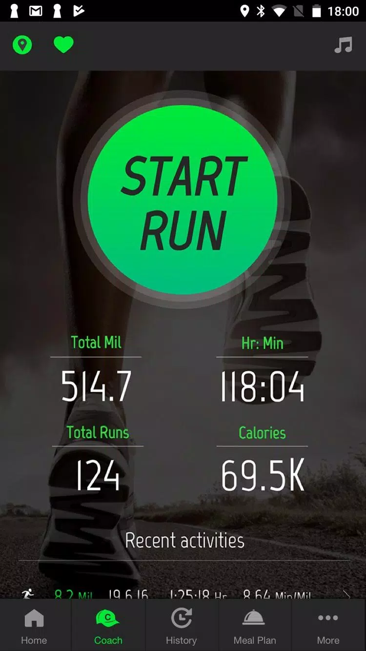 Running Distance Tracker + स्क्रीनशॉट 1