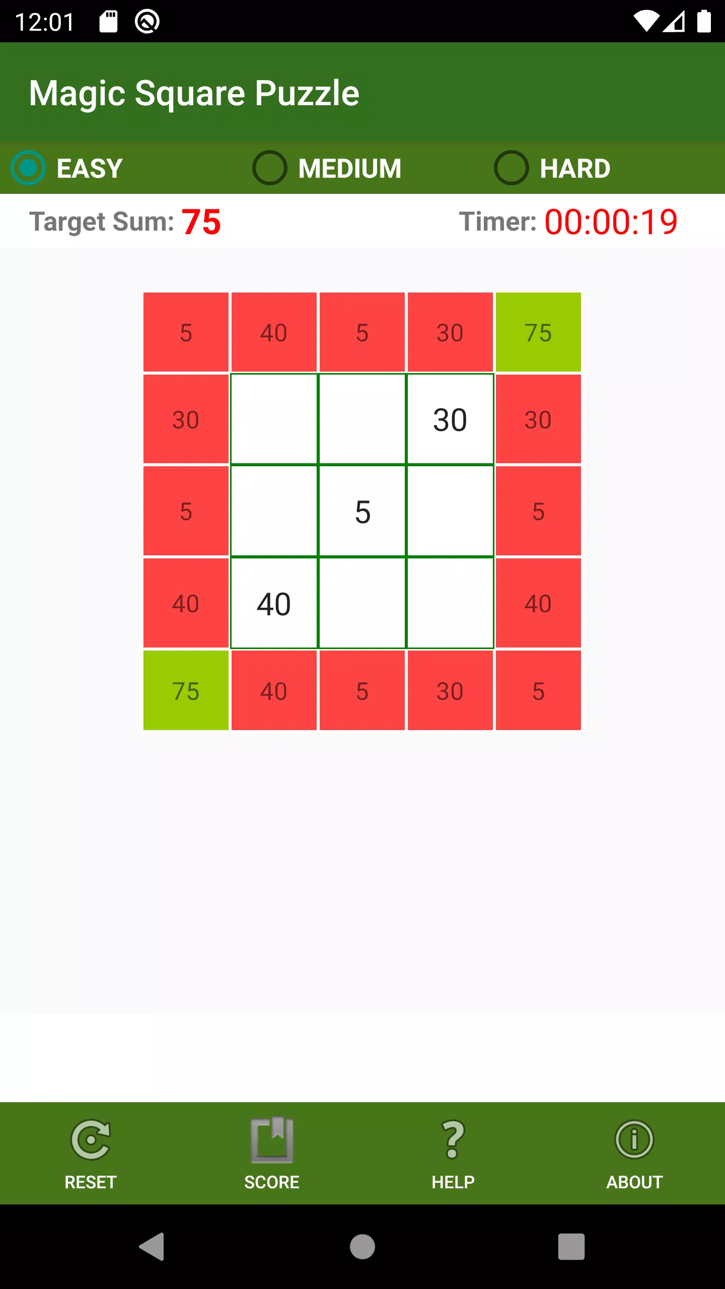 Magic Square Puzzle Screenshot 2