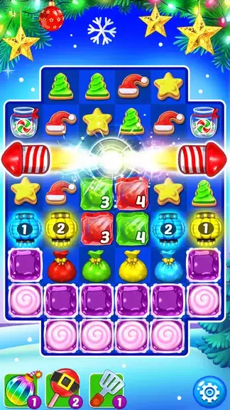 Christmas Cookie: Match 3 Game ဖန်သားပြင်ဓာတ်ပုံ 4