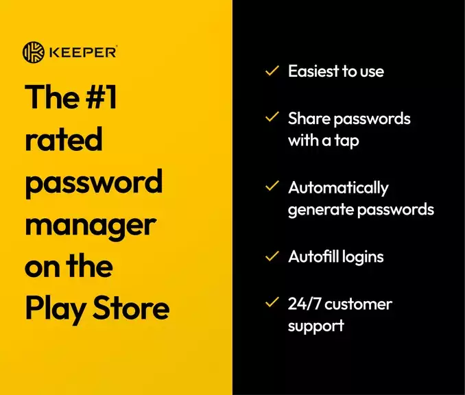 Keeper Password Manager zrzut ekranu 1