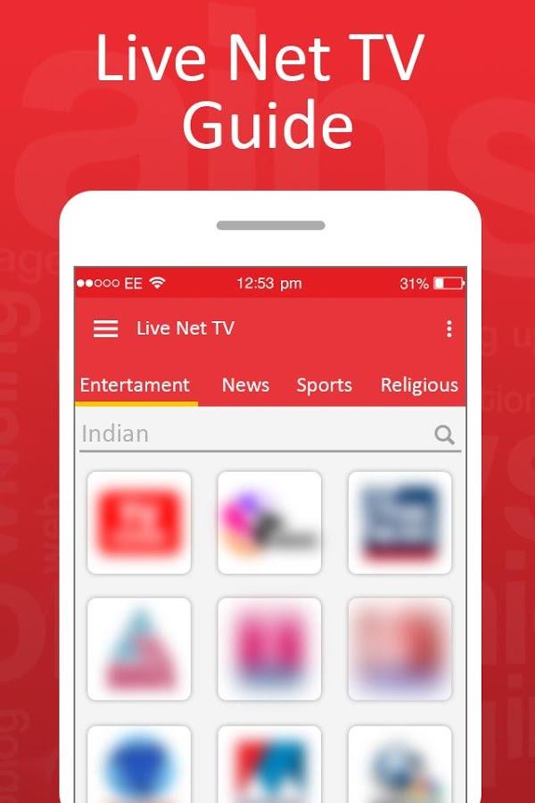 Live Net TV Streaming Guide zrzut ekranu 1