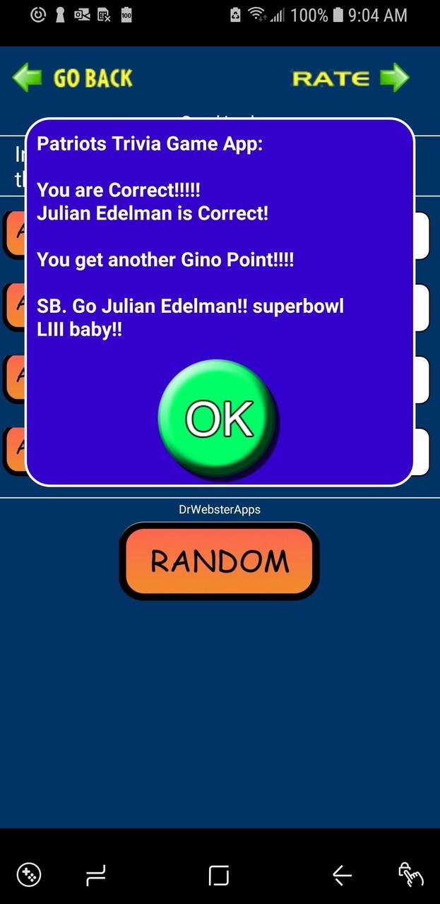 Trivia & Schedule Patriots Fan Screenshot 3