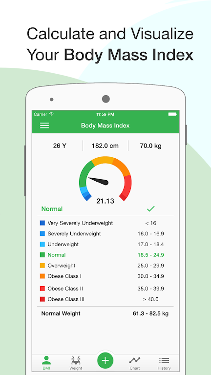 BMI Calculator: Weight Tracker Captura de tela 1