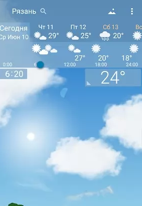 Awesome weather YoWindow live weather wallpaper экрана 2