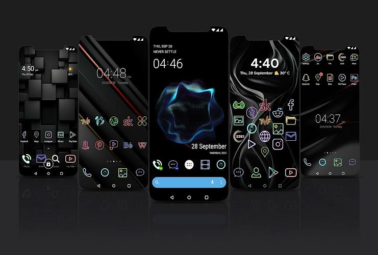 Neon Icon Pack ဖန်သားပြင်ဓာတ်ပုံ 1