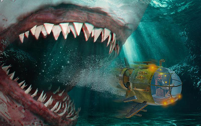 Megalodon shark fish eater Screenshot 1