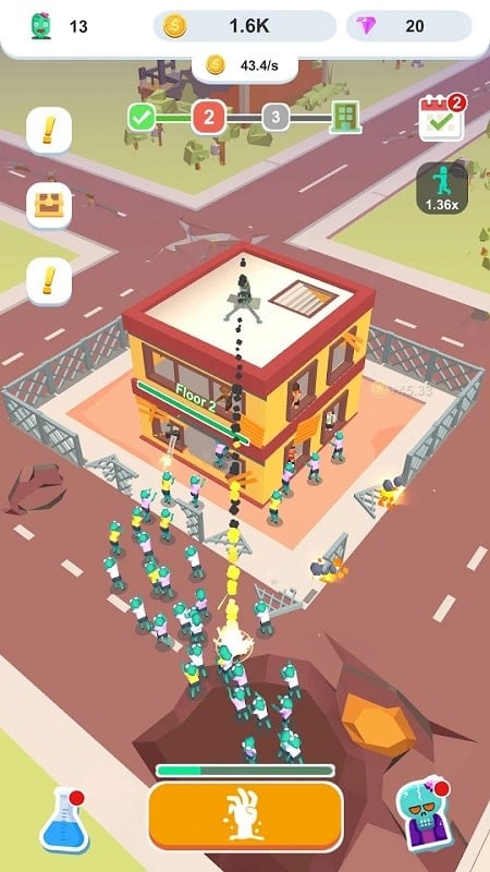 Idle Zombie Army captura de pantalla 