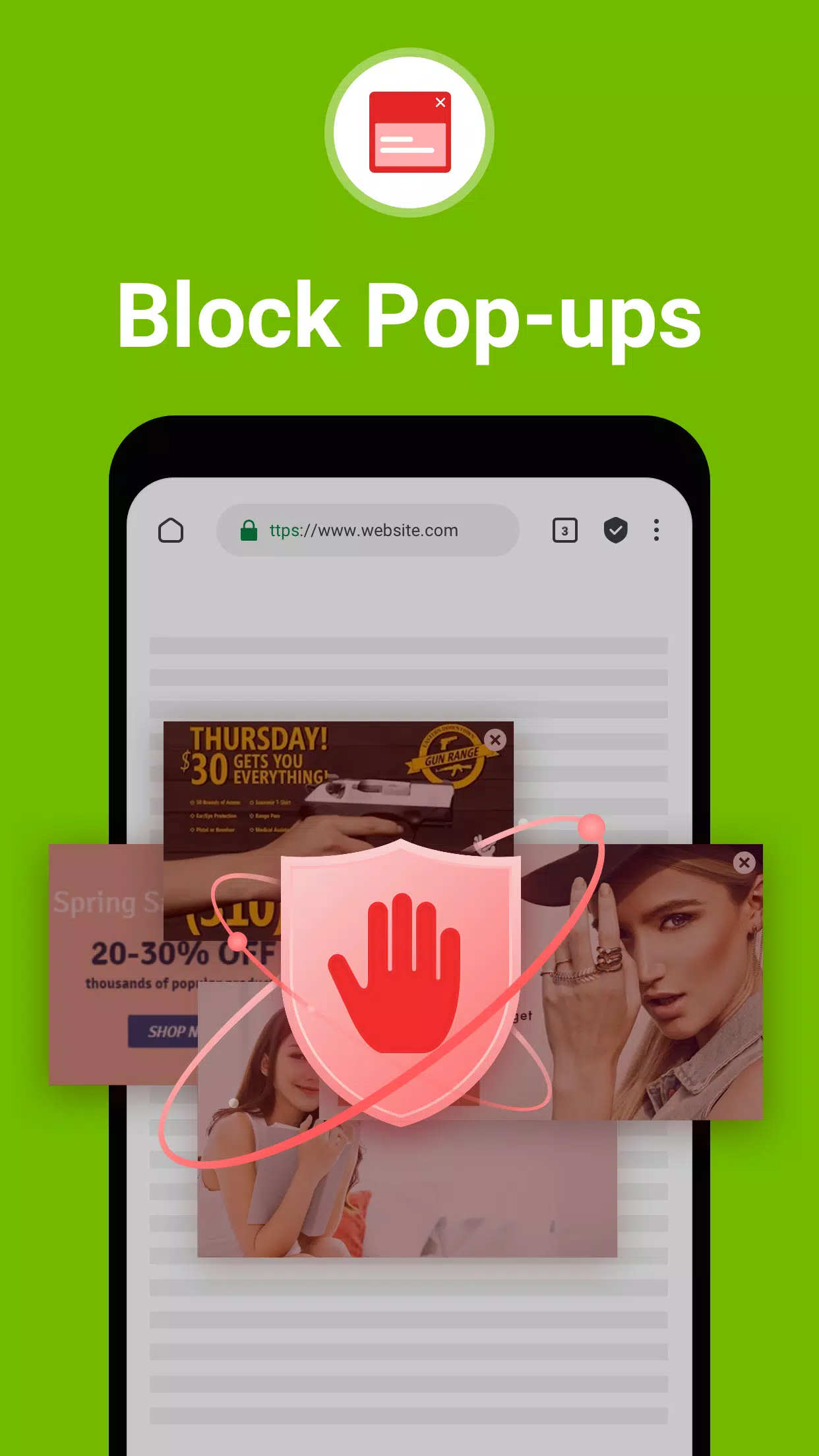 FAB Adblocker Browser:Adblock ảnh chụp màn hình 2