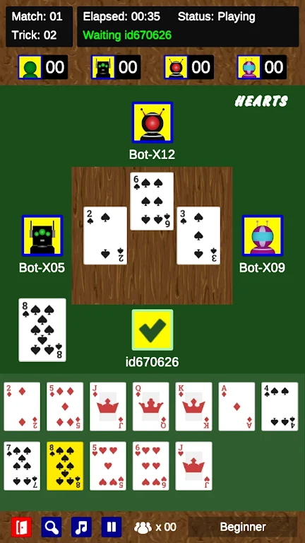 Hearts - classic version Screenshot 3