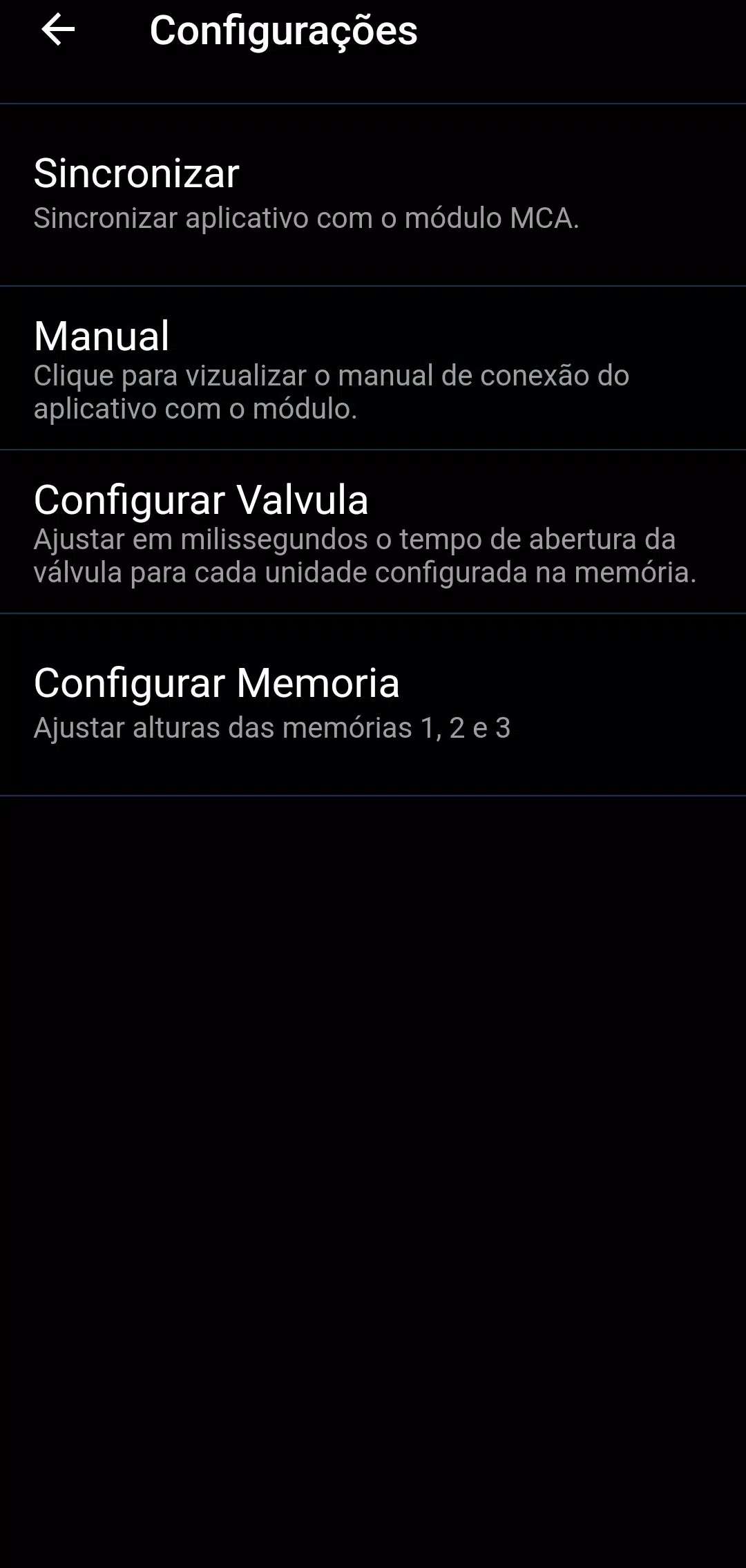 MCA Suspenciones captura de pantalla 