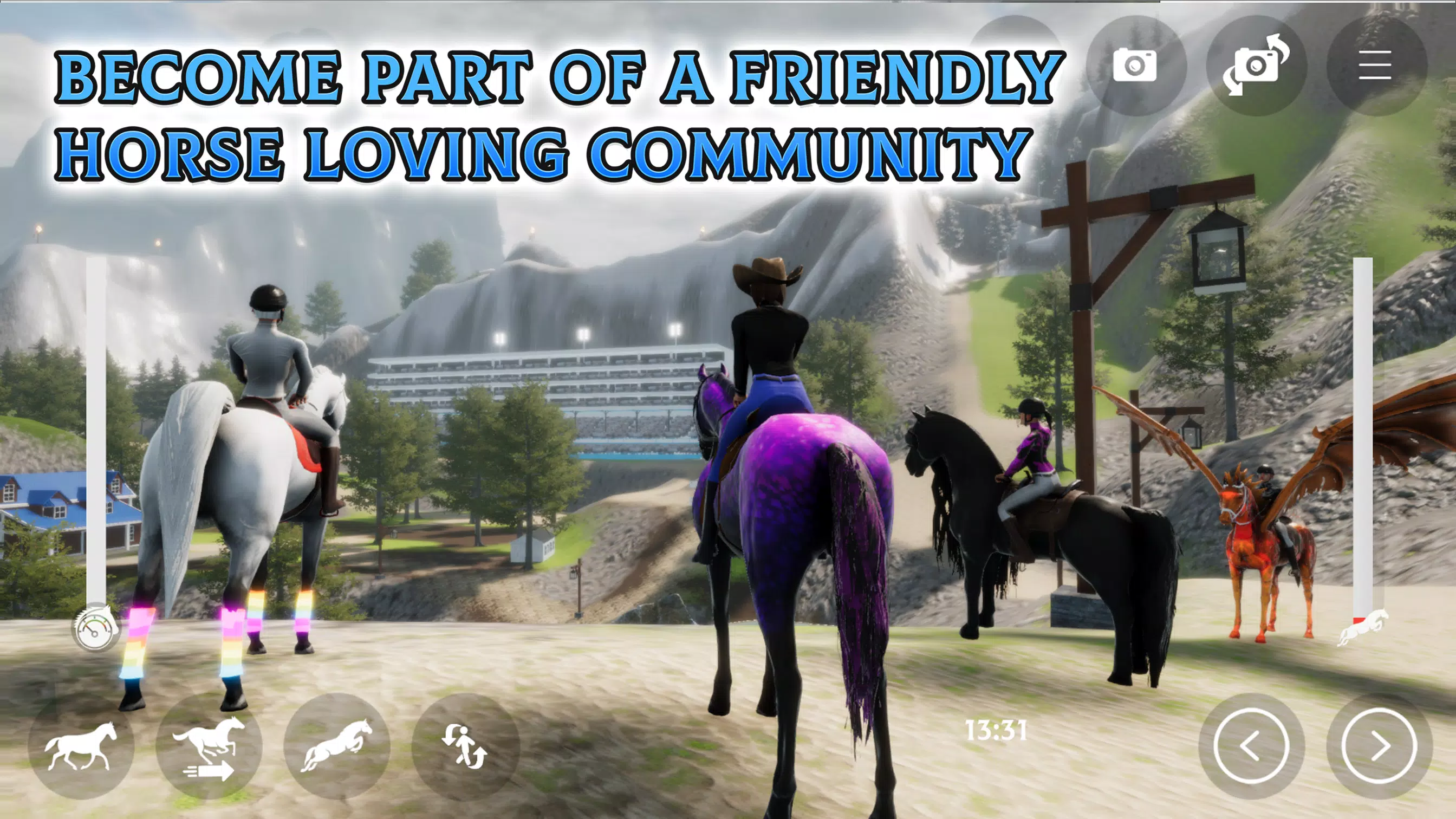 Horse Academy - Equestrian MMO captura de pantalla 