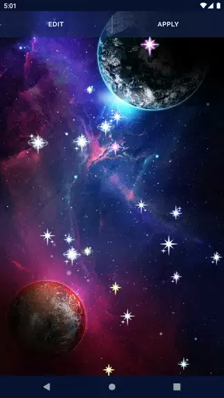 Galaxy Universe Live Wallpaper captura de pantalla 