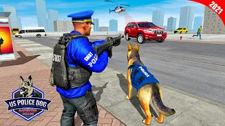 US Police Dog Crime Chase Game zrzut ekranu 3