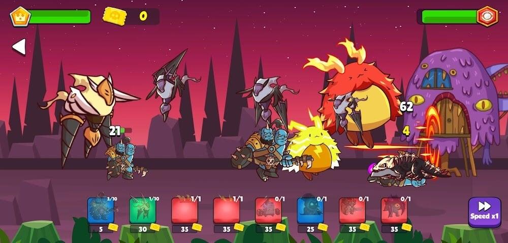 Heroes vs Monsters: Tower War Screenshot 2