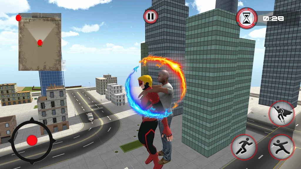 Superhero: Monster City Battle Screenshot 1