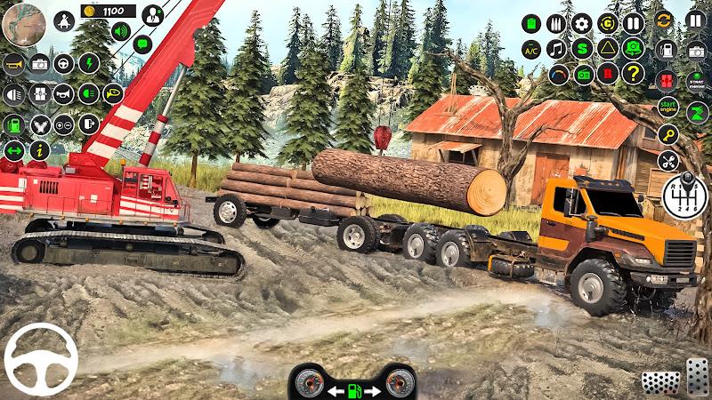 Snow Mud Truck Runner Offroad screenshot 1