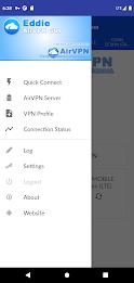 AirVPN Eddie Client GUI экрана 2