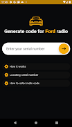 Ford radio code generator ဖန်သားပြင်ဓာတ်ပုံ 1