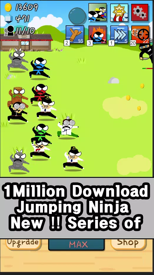 Ninja Growth - Brand new clicker game Mod captura de pantalla 